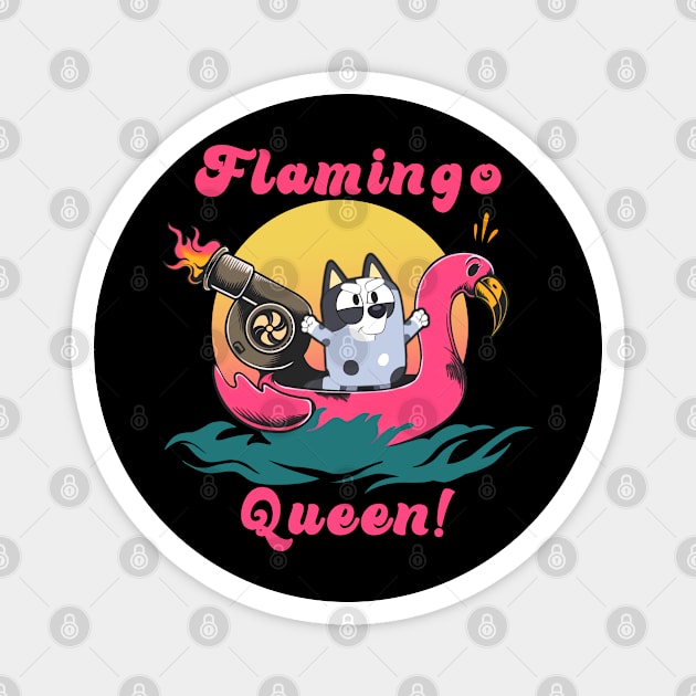 flamingo queen Magnet by BigM89